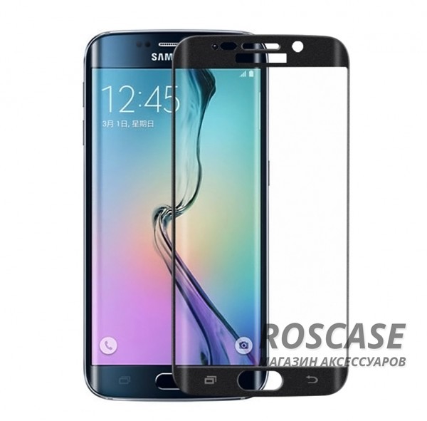 Фото Защитное 3D стекло на весь экран (цветное) для Samsung G935F Galaxy S7 Edge с закругленными краями