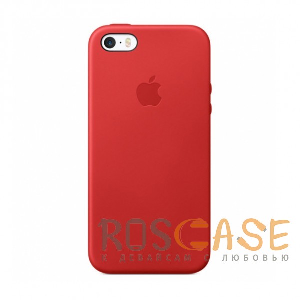 Фото Красный Чехол Silicone Case для iPhone 5/5S
