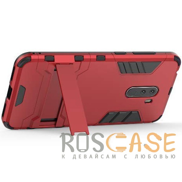 Изображение Красный / Dante Red Transformer | Противоударный чехол для Xiaomi Pocophone F1 с мощной защитой корпуса