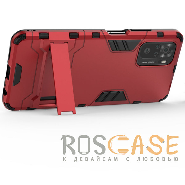 Изображение Красный Transformer | Противоударный чехол для Xiaomi Redmi Note 10 / 10S с мощной защитой корпуса