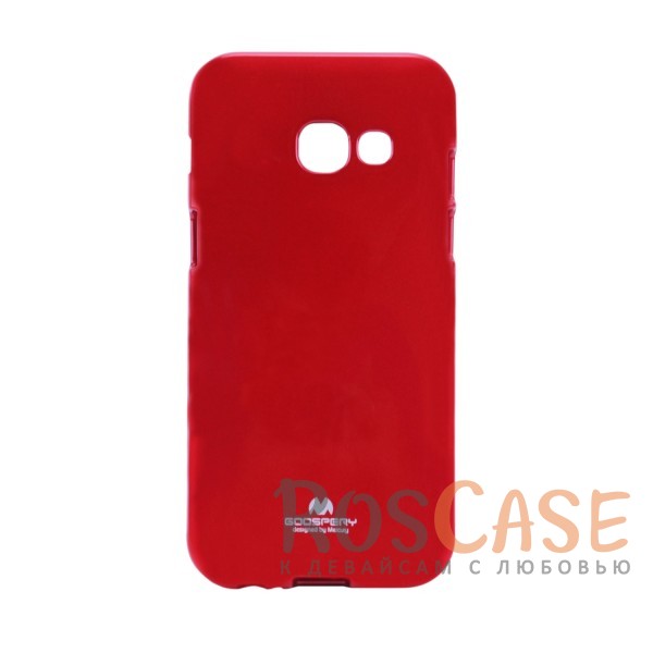 

Яркий гибкий силиконовый чехол Mercury Color Pearl Jelly для Samsung A320 Galaxy A3 (2017) (Красный)