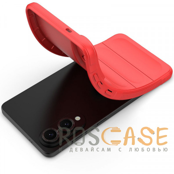 Фотография Красный Flex Silicone | Противоударный чехол для Samsung Galaxy S25 Edge с защитой камеры и микрофиброй