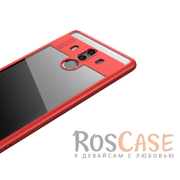 Фотография Красный / Red Rock Clarity | Прозрачный чехол для Huawei Mate 10 Pro с противоударным бампером