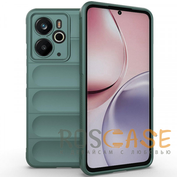 Фото Зеленый Flex Silicone | Противоударный чехол для Realme 14 5G с защитой камеры и микрофиброй