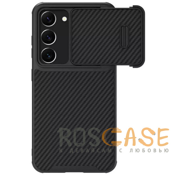 Фото Nillkin Synthetic Fiber S | Чехол с карбоновой текстурой для Samsung Galaxy S23 Plus с защитой камеры