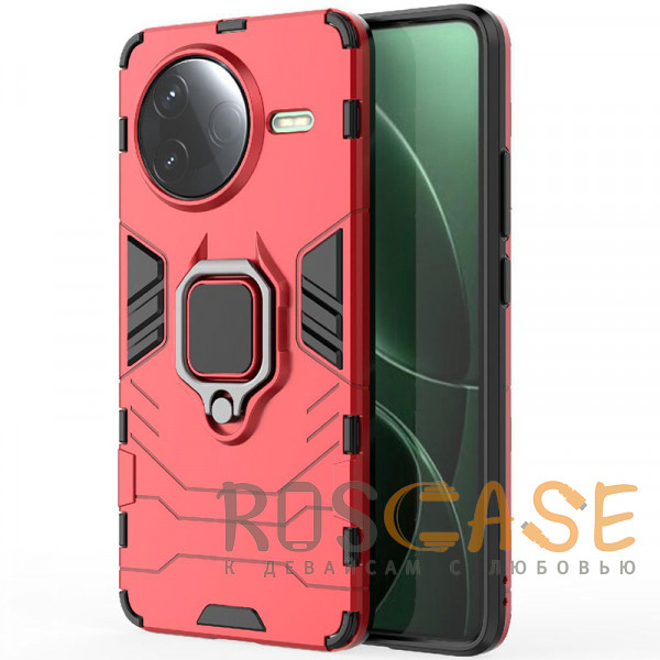 Фото Красный Transformer Ring | Противоударный чехол под магнитный держатель для Xiaomi Poco F7 Pro / Redmi K80