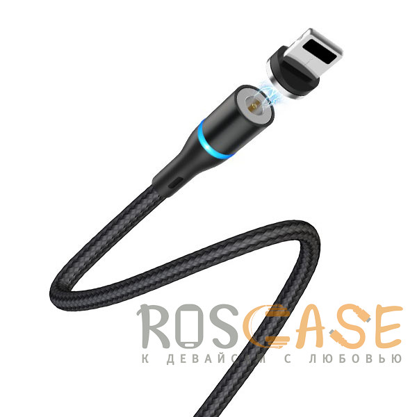 Фотография Черный Borofone BU16 | Магнитный кабель USB Lightning для iPhone 2.4A 1.2 метра