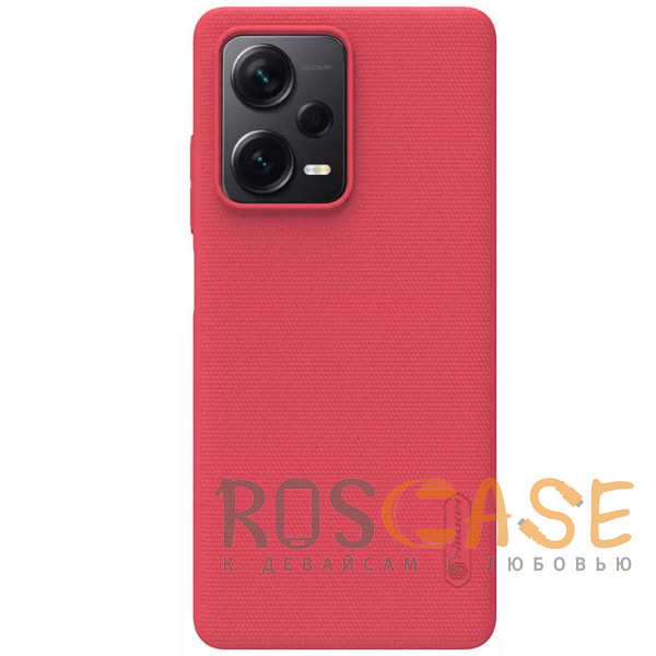 Фото Красный Nillkin Super Frosted Shield | Матовый пластиковый чехол для Xiaomi Redmi Note 12 Pro Plus