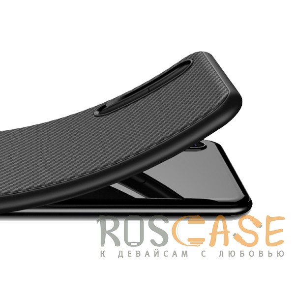 Изображение Черный iPaky Musy | Ультратонкий чехол для Huawei P20 с карбоновым покрытием