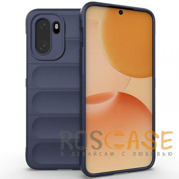 Фото Темно-синий Flex Silicone | Противоударный чехол для OnePlus 15R / Ace 6 / 6T 5G с защитой камеры и микрофиброй