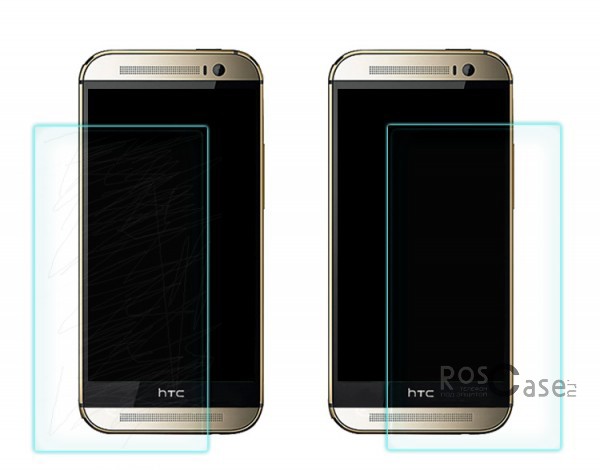 фото защитное стекло Nillkin Anti-Explosion Glass Screen (H+) (закругл. края) для HTC New One 2 / M8