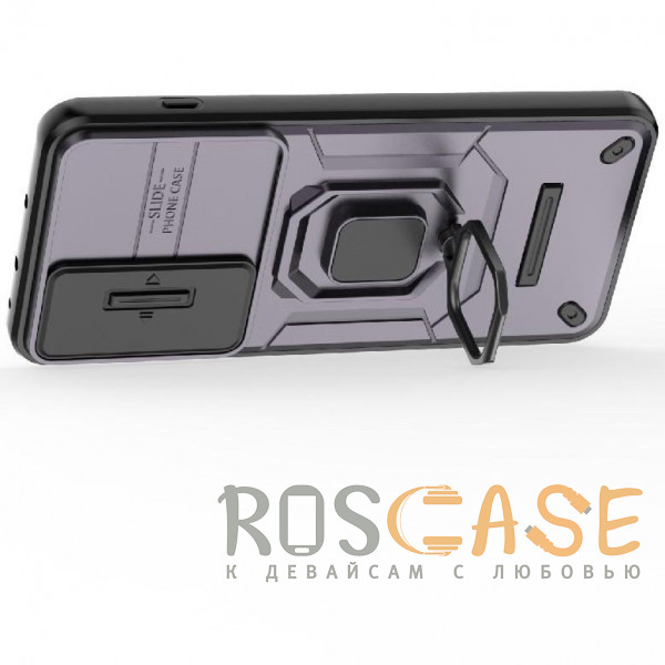 Фотография Фиолетовый Transformer Ring Holder | Противоударный чехол с кольцом и шторкой камеры для OnePlus Nord 5 5G / Ace 5 Ultra