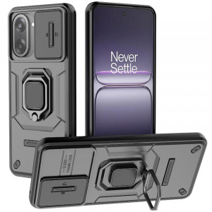 Transformer Ring Holder | Противоударный чехол с кольцом и шторкой камеры  для OnePlus Nord CE 5 5G