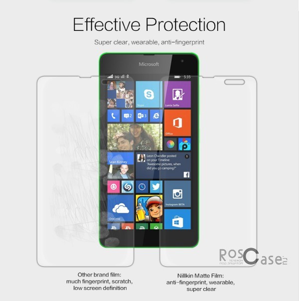 Фотография Матовая Nillkin Matte | Матовая защитная пленка для Microsoft Lumia 535 
