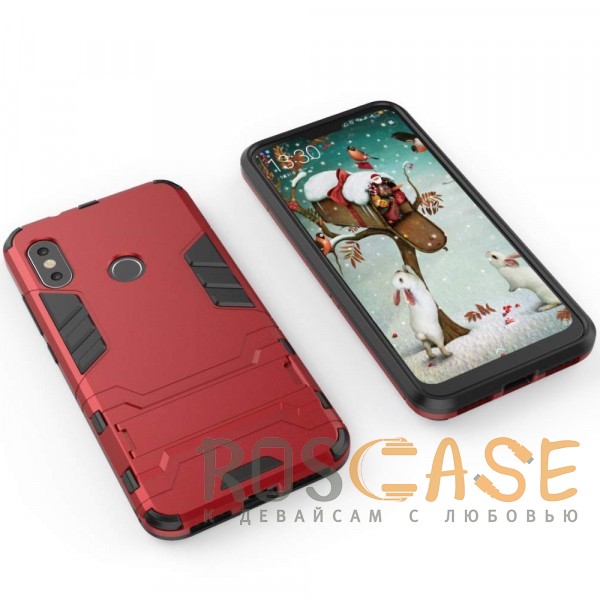 Изображение Красный / Dante Red Transformer | Противоударный чехол для Xiaomi Mi A2 Lite /Redmi 6 Pro с мощной защитой корпуса