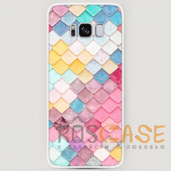 Фото Нежные ромбики RosCase | Силиконовый чехол для Samsung G950 Galaxy S8