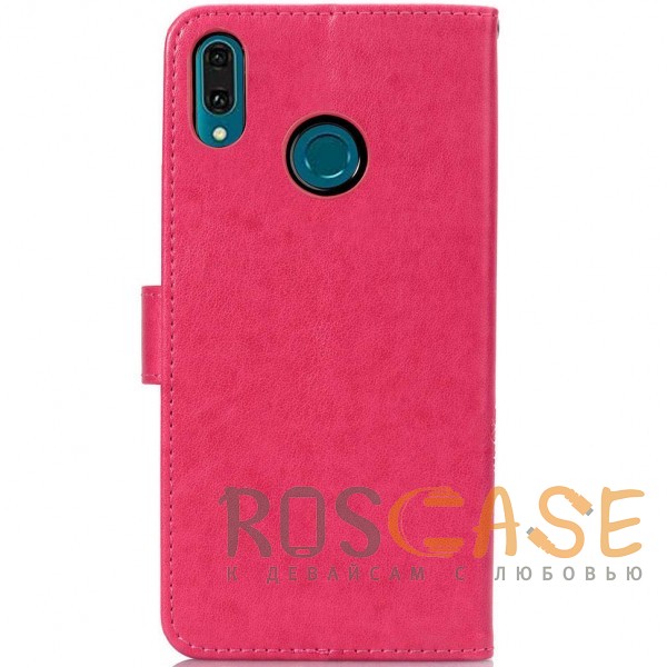 Изображение Розовый Чехол-книжка с узорами на магнитной застёжке для Huawei Y9 (2019) / Enjoy 9 Plus