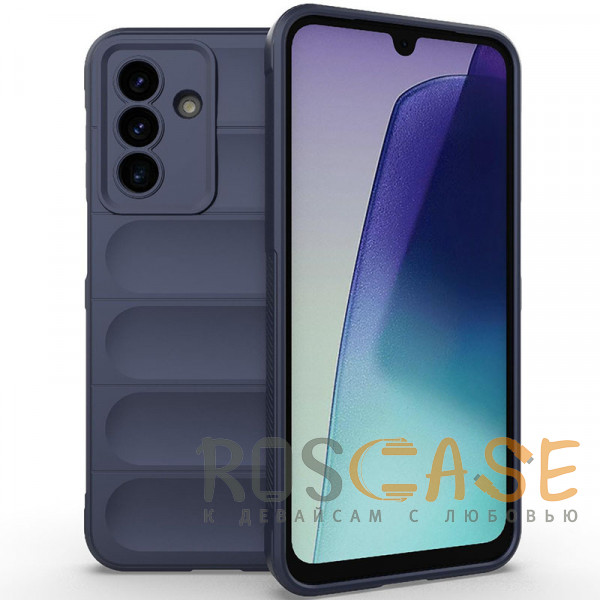 Фото Темно-синий Flex Silicone | Противоударный чехол для Samsung Galaxy A17 с защитой камеры и микрофиброй