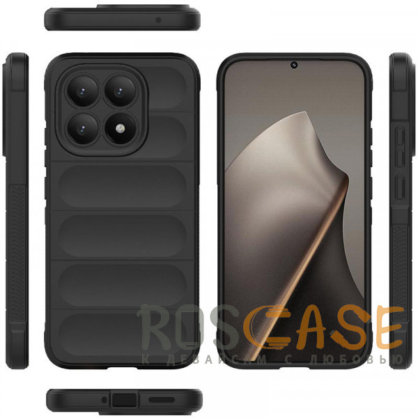 Фото Черный Flex Silicone | Противоударный чехол для Xiaomi Mi 15T с защитой камеры и микрофиброй