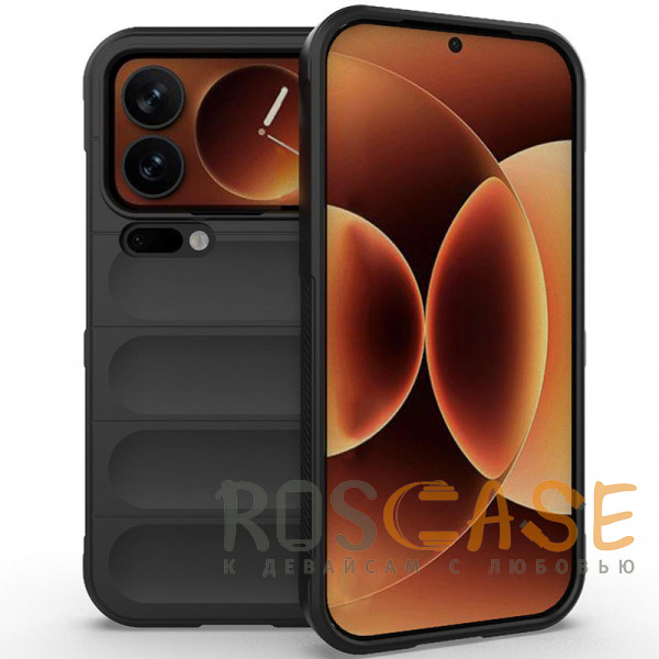 Фото Черный Flex Silicone | Противоударный чехол для Xiaomi Mi 17 Pro с защитой камеры и микрофиброй