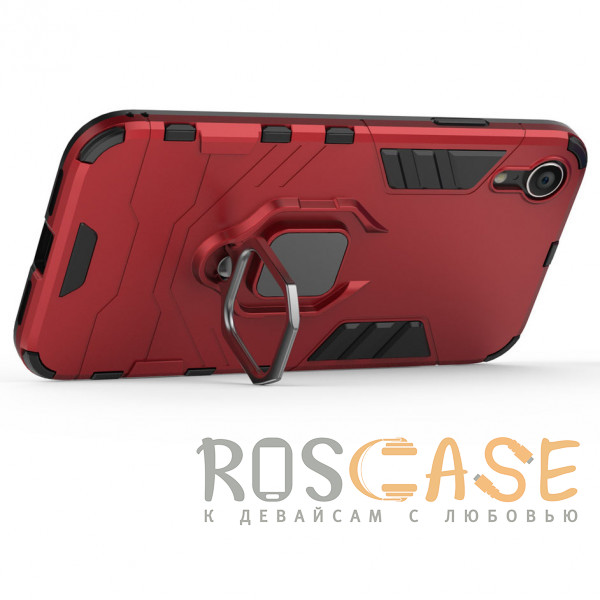 Изображение Красный Transformer Ring | Противоударный чехол под магнитный держатель для iPhone XR