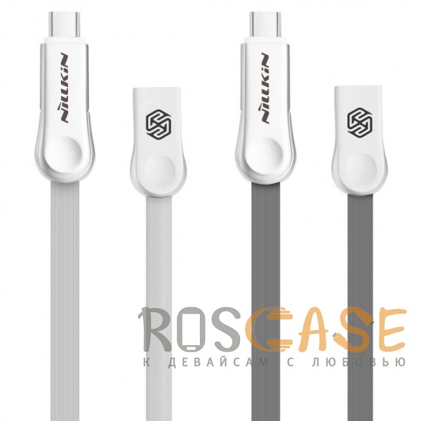 

Nillkin Plus 3 | Плоский кабель с разъемами MicroUSB и Type-C