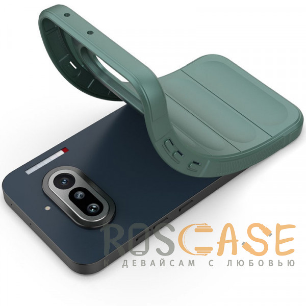 Фотография Зеленый Flex Silicone | Противоударный чехол для Nothing Phone 4a Pro с защитой камеры и микрофиброй