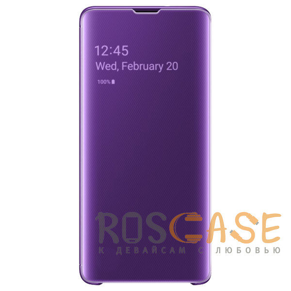Фото Фиолетовый Чехол-книжка RosCase с дизайном Clear View для Huawei Honor 8X
