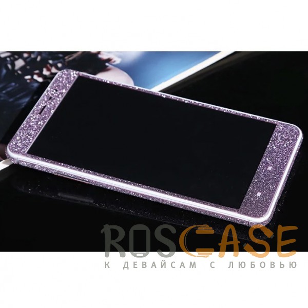 Фотография Фиолетовый Виниловая наклейка на обе стороны Glitter series для Xiaomi Redmi Note 4 (MTK)