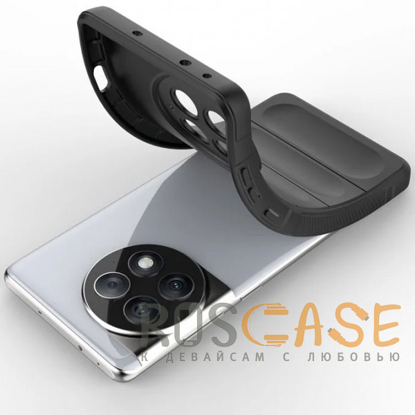 Фотография Черный Flex Silicone | Противоударный чехол для OnePlus Ace 2 Pro с защитой камеры и микрофиброй