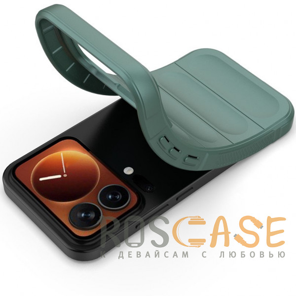 Фотография Зеленый Flex Silicone | Противоударный чехол для Xiaomi Mi 17 Pro с защитой камеры и микрофиброй