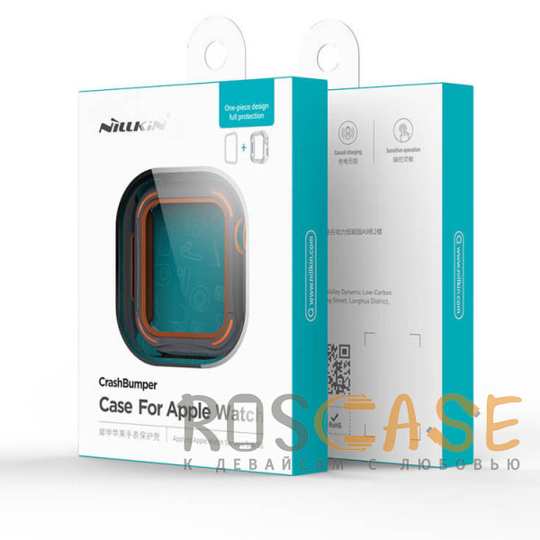 Фото Черный Nillkin CrashBumper | Чехол со стеклом для часов Apple Watch 4 / 5 / 6 / SE  (40 мм)