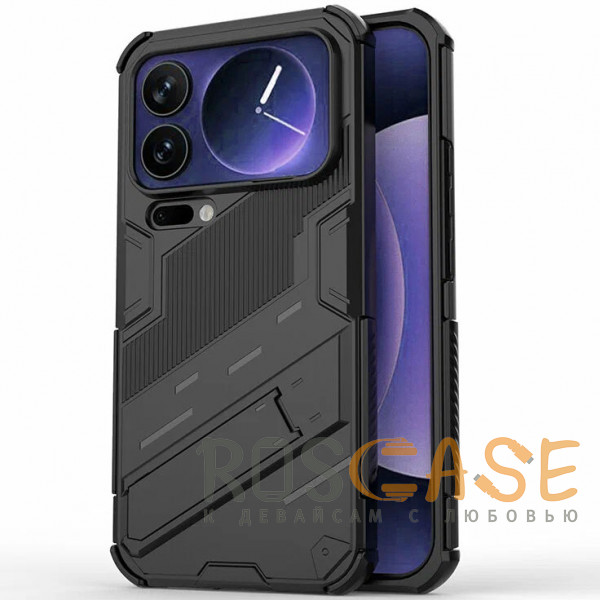 Фото Черный Megatron | Противоударный чехол-подставка для Xiaomi Mi 17 Pro Max 5G с защитой камеры
