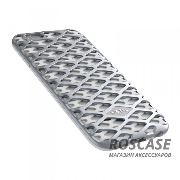 Фото Серебряный STIL Urban Knight | Противоударный алюминиевый чехол для iPhone 6/6s с силиконовой основой