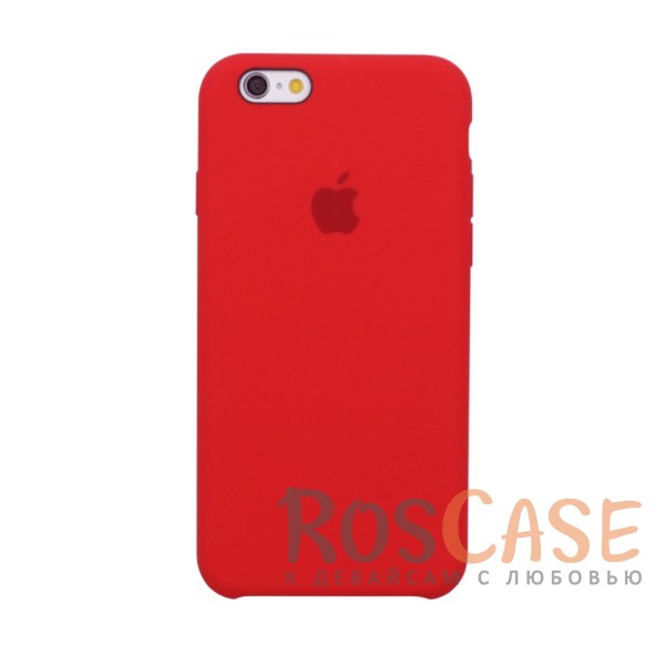 Фото Красный / Red Оригинальный силиконовый чехол для Apple iPhone 6/6s (4.7") (реплика)