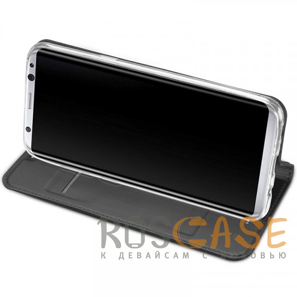 Изображение Серый Dux Ducis | Чехол-книжка для Samsung G955 Galaxy S8 Plus с функцией подставки и картхолдером