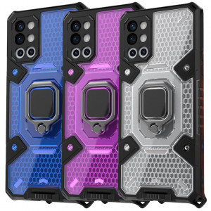 Honeycomb Armor | Противоударный чехол с защитой камеры и кольцом  для OnePlus 9R