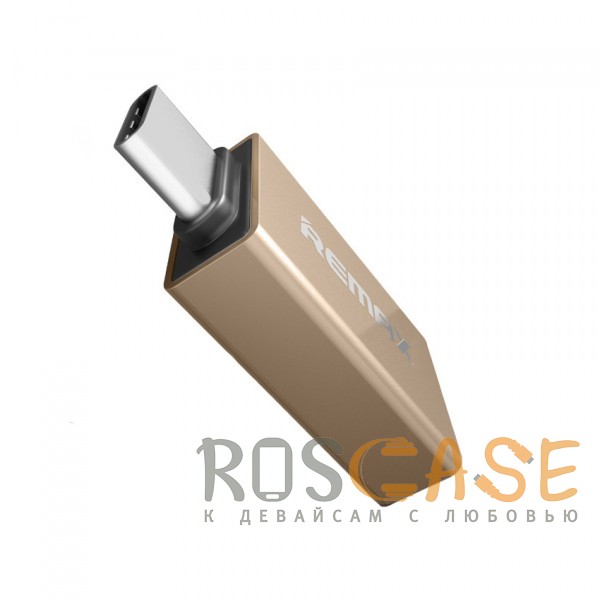 Фото Золотой Remax RA-OTG | Переходник USB 3.0 to Type-C
