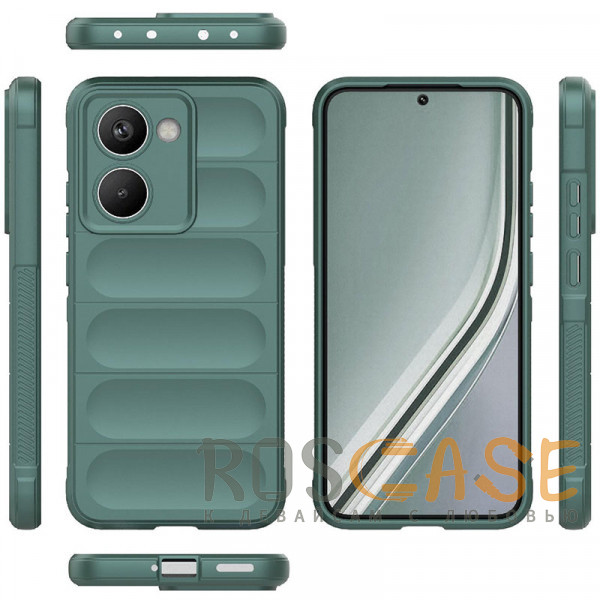 Фото Зеленый Flex Silicone | Противоударный чехол для Realme P3 Ultra 5G с защитой камеры и микрофиброй