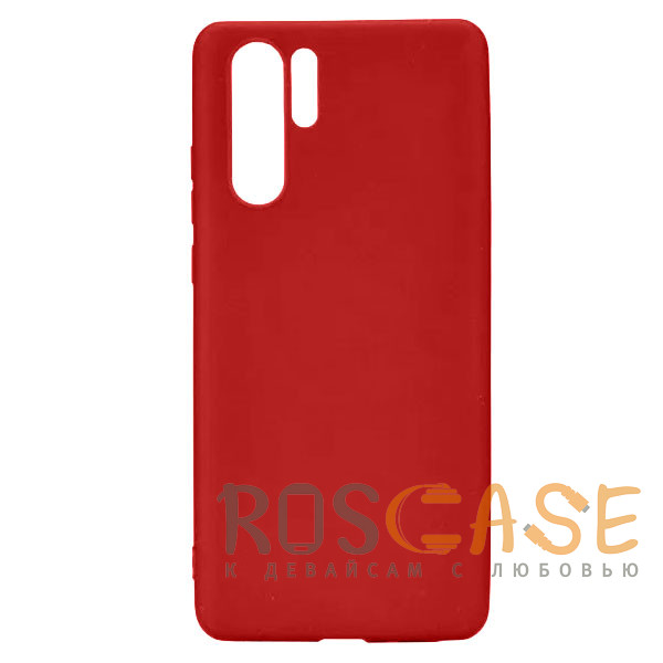 Фото Красный J-Case THIN | Гибкий силиконовый чехол 0.5 мм для Huawei P30 Pro