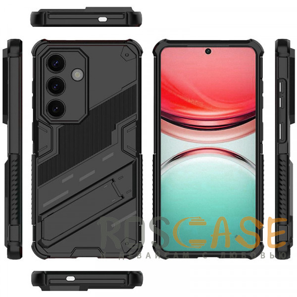 Изображение Черный Megatron | Противоударный чехол-подставка для Samsung Galaxy S26 с защитой камеры