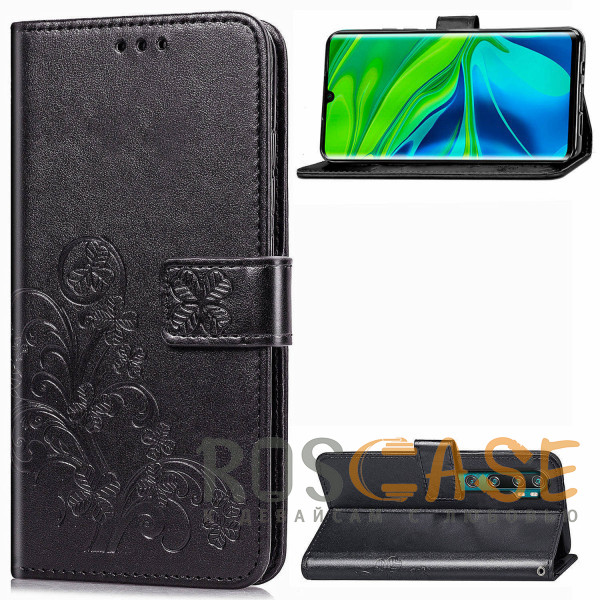 Изображение Черный Чехол-книжка с узорами на магнитной застёжке для Huawei P Smart+ (nova 3i)