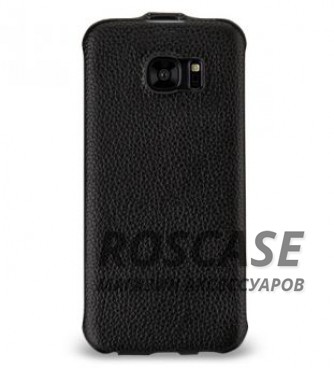 Изображение Черный / Black TETDED натур. кожа | Чехол-флип для Samsung G935F Galaxy S7 Edge