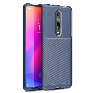 Силиконовый матовый чехол с текстурой Карбон для Xiaomi Redmi K20 / K20 Pro / Mi9T / Mi9T Pro