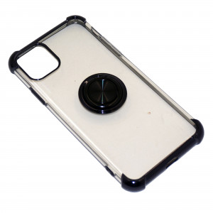 Deen CrystalRing | Прозрачный TPU чехол с кольцом под магнитный держатель  для iPhone 11 Pro