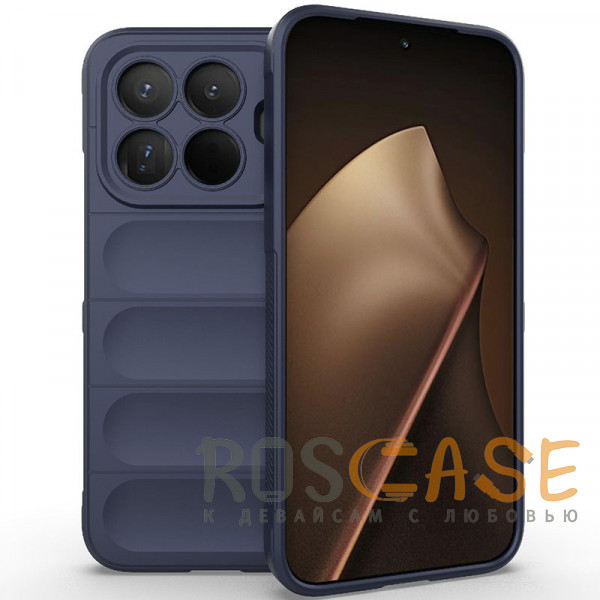 Фото Темно-синий Flex Silicone | Противоударный чехол для Xiaomi Mi 15T Pro с защитой камеры и микрофиброй