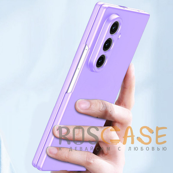 Фотография Фиолетовый Matte Shield | Тонкий матовый пластиковый чехол для Samsung Galaxy Z Fold 7
