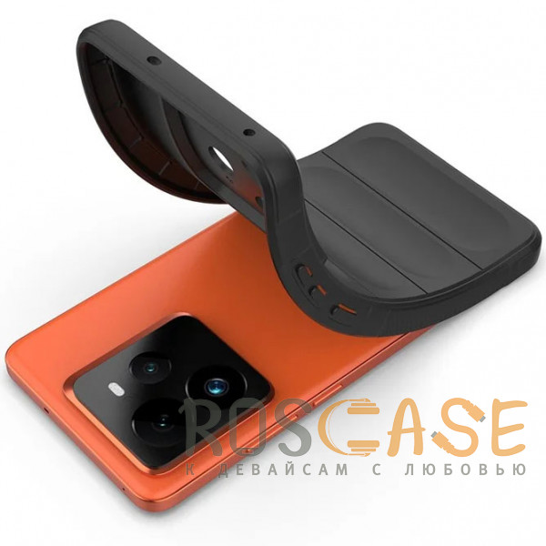 Фотография Черный Flex Silicone | Противоударный чехол для Realme GT7 Pro 5G (GT 7 Pro) с защитой камеры и микрофиброй