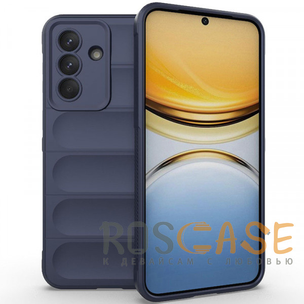 Фото Темно-синий Flex Silicone | Противоударный чехол для Samsung Galaxy A37 с защитой камеры и микрофиброй