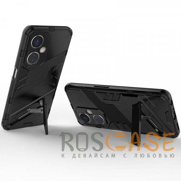 Фотография Черный Megatron | Противоударный чехол-подставка для OnePlus Nord CE 3 Lite / N30 5G с защитой камеры